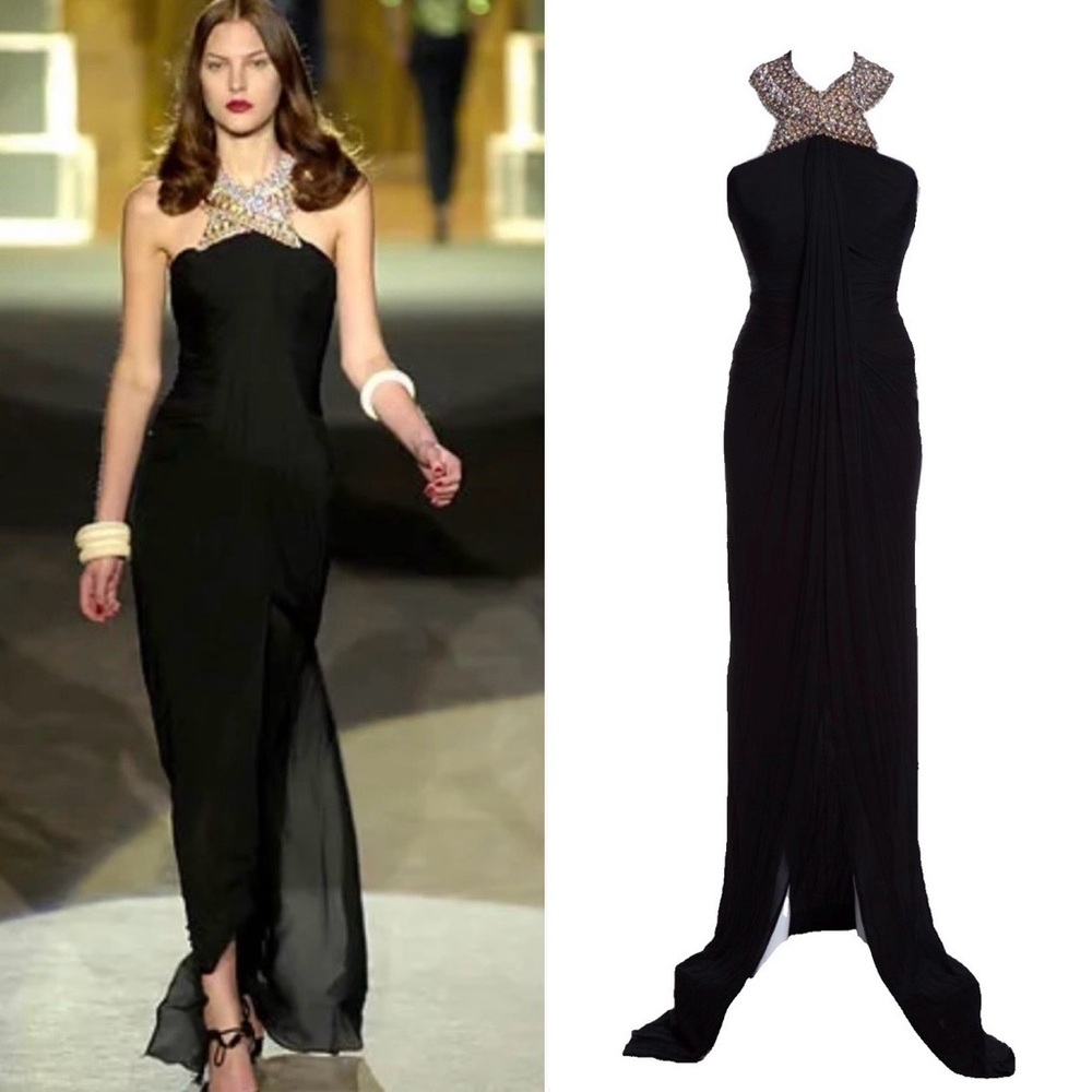 Roberto Cavalli 2007 runway crystal maxi dress